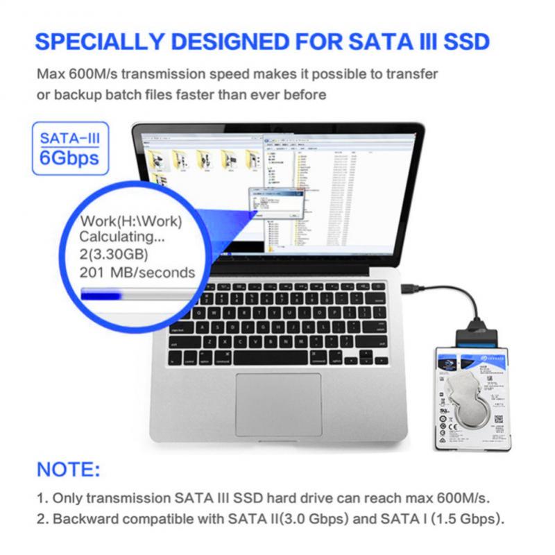 New USB Data Cable SATA 3 To Usb 3.0 Computer Cable Adapters
