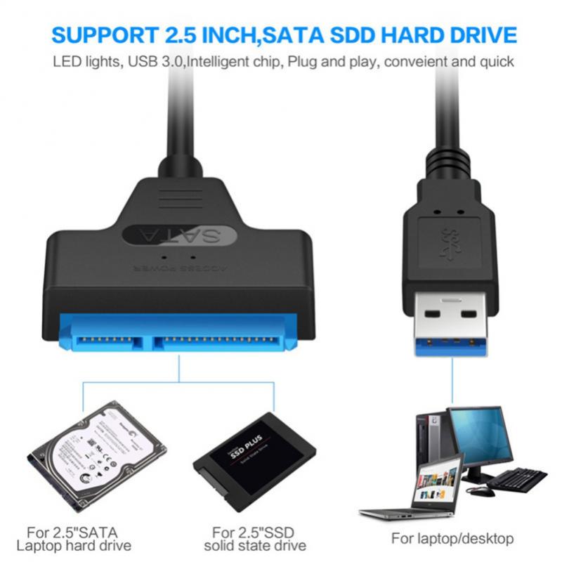 New USB Data Cable SATA 3 To Usb 3.0 Computer Cable Adapters
