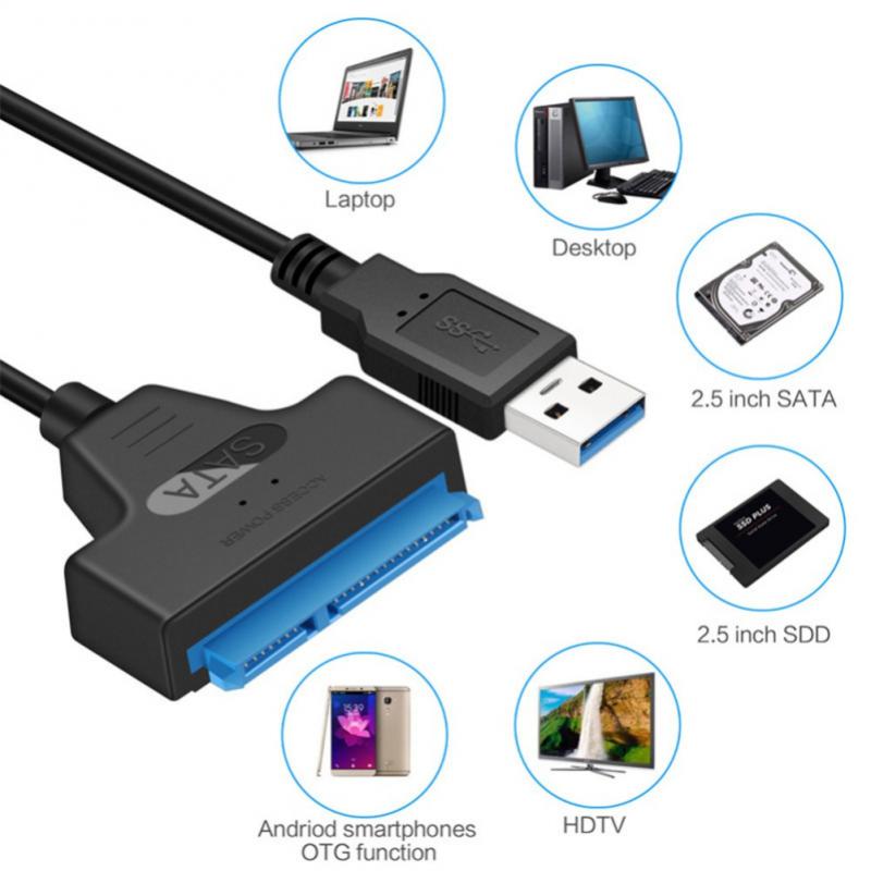 New USB Data Cable SATA 3 To Usb 3.0 Computer Cable Adapters