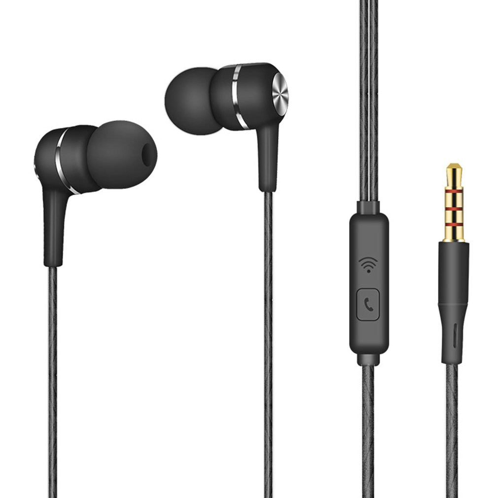Universal In-ear Headphones Inline Computer Phone. Headset Wire Earphone Stereo