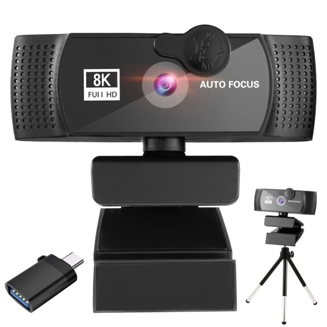 Hd 8k 4k Webcam Autofocus Computer Web camera With Microphone Rotate Usb Plug Camera For Pc Mac Laptop Desktop Youtube Skype