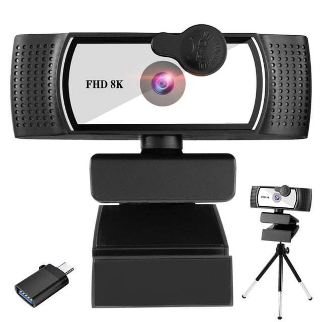 Hd 8k 4k Webcam Autofocus Computer Web camera With Microphone Rotate Usb Plug Camera For Pc Mac Laptop Desktop Youtube Skype