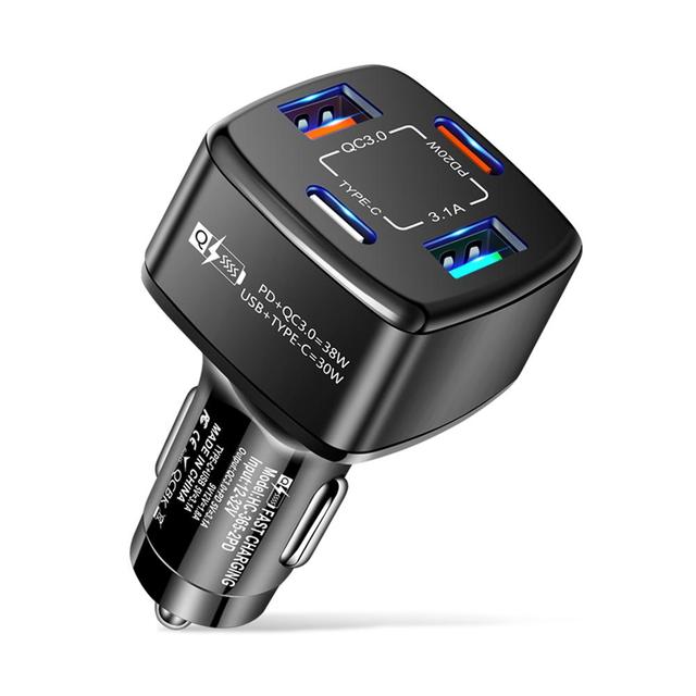 4 in 1 USB Charger 38w Pd Qc3.0 3.1a 2usb Type c Fast Charging