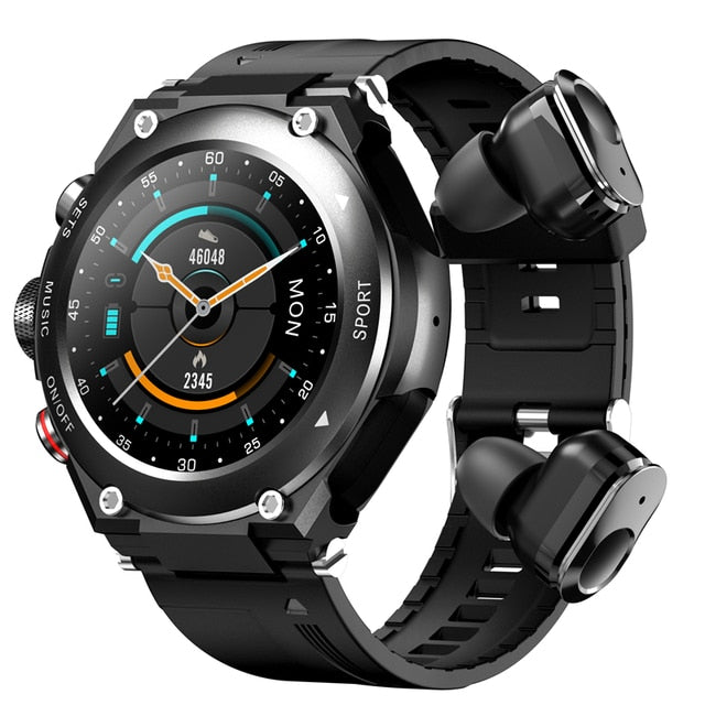 New T92 Smart Watch Bracelet 2 In 1 Tws Wireless Earbuds