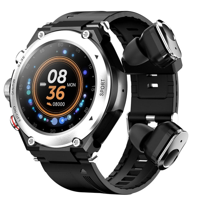 New T92 Smart Watch Bracelet 2 In 1 Tws Wireless Earbuds