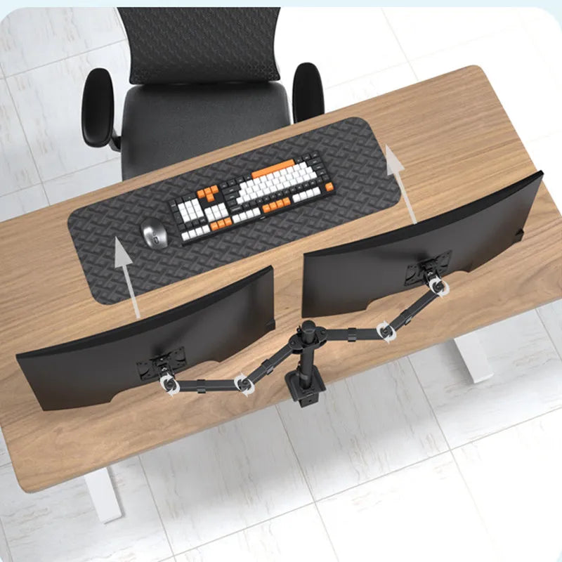 Monitor Desk Mount, Fully Adjustable Dual Monitor Arm for 2 Computer Screens up to 30 inches, Clamp Base Monitor Stand for Desk
