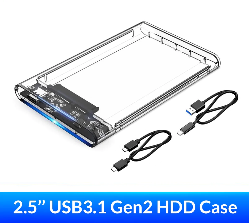 Transparent Hdd Case Sata To USB Enclosure