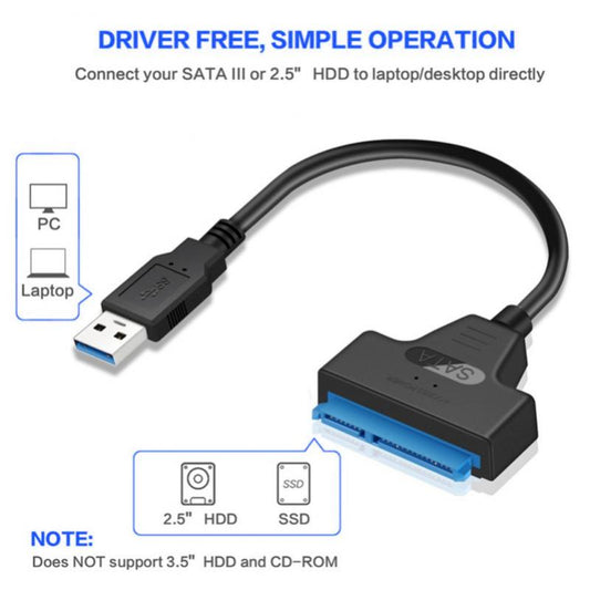 New USB Data Cable SATA 3 To Usb 3.0 Computer Cable Adapters