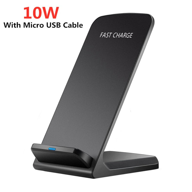 30w Qi Wireless Charger Stand For iPhone 13 12 11 Pro X Xs Max Xr 8 Samsung S21 S20 S10 Fast Charging Dock Station Phone Holder